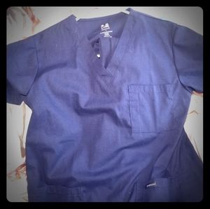 Navy Blue Medical Scrubs (Shirt + Pants)
